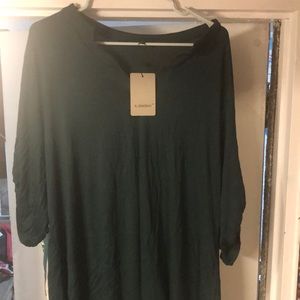 a.Jesdani Casual Plus size short sleeve blouse